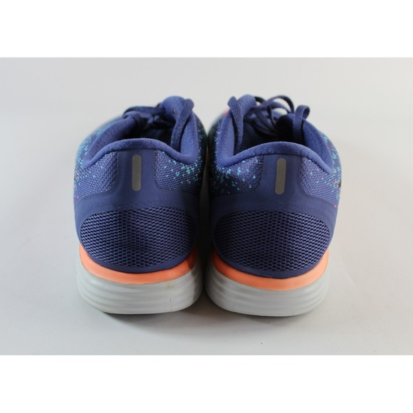 Nike Free Run Distance Womens Sz 9 Running Shoes Blue Purple Orange Trainers Gym - Picture 5 of 8